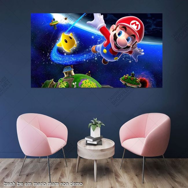 tranh tre em mario mam non
